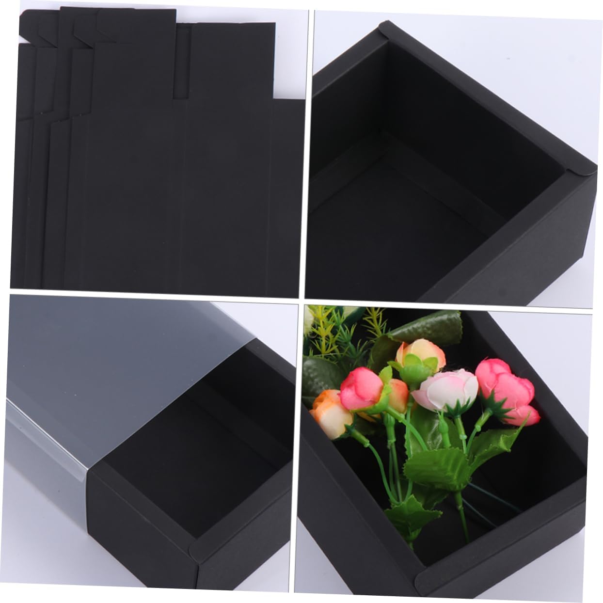 Butifulsic 6pcs Kraft Paper Drawer for Gift Wrapping and Present Packaging