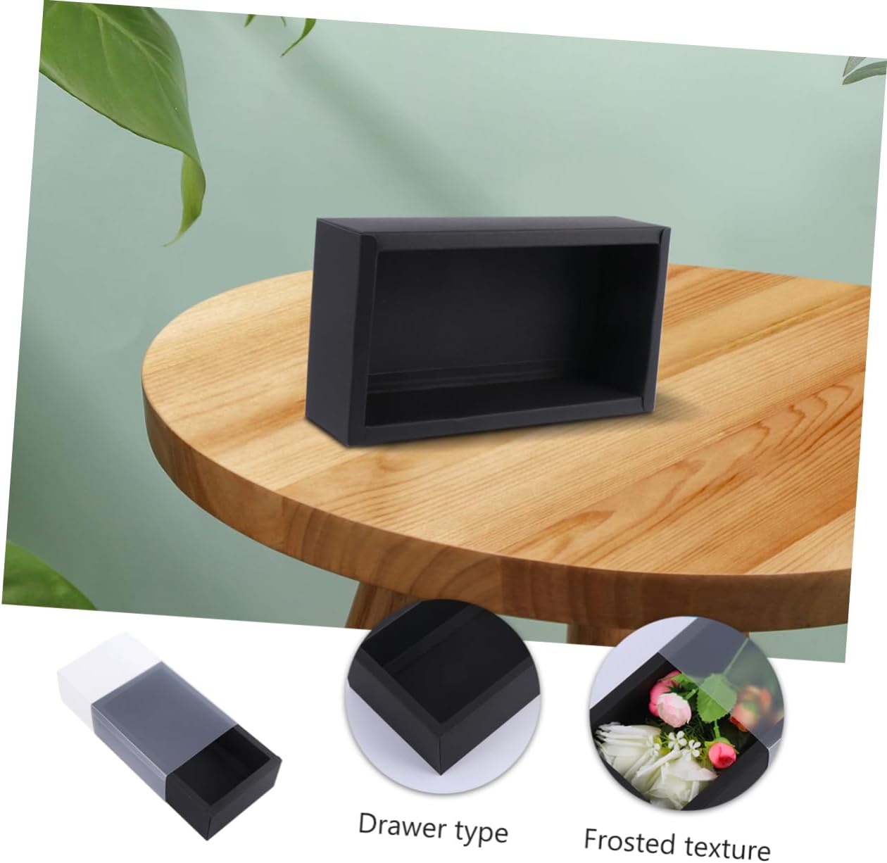 Anneome 6pcs Kraft Drawer Boxes for Tea Packaging and Parties