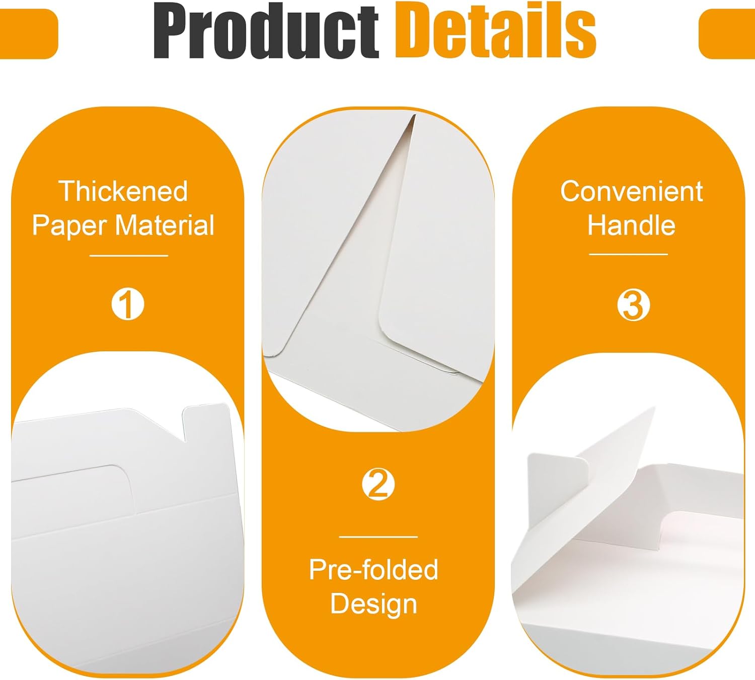Biaungdo 30 Pack White Gable Boxes for Party Favor