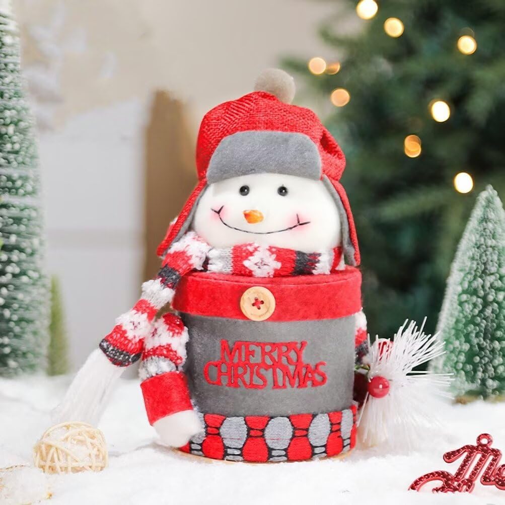 Kerio Christmas Apple Box Snowman Gift Bag