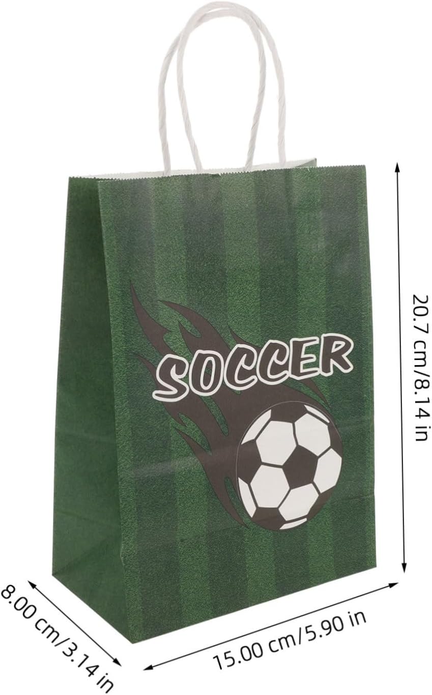Garneck 80pcs Football Design Party Bags for Sports Events