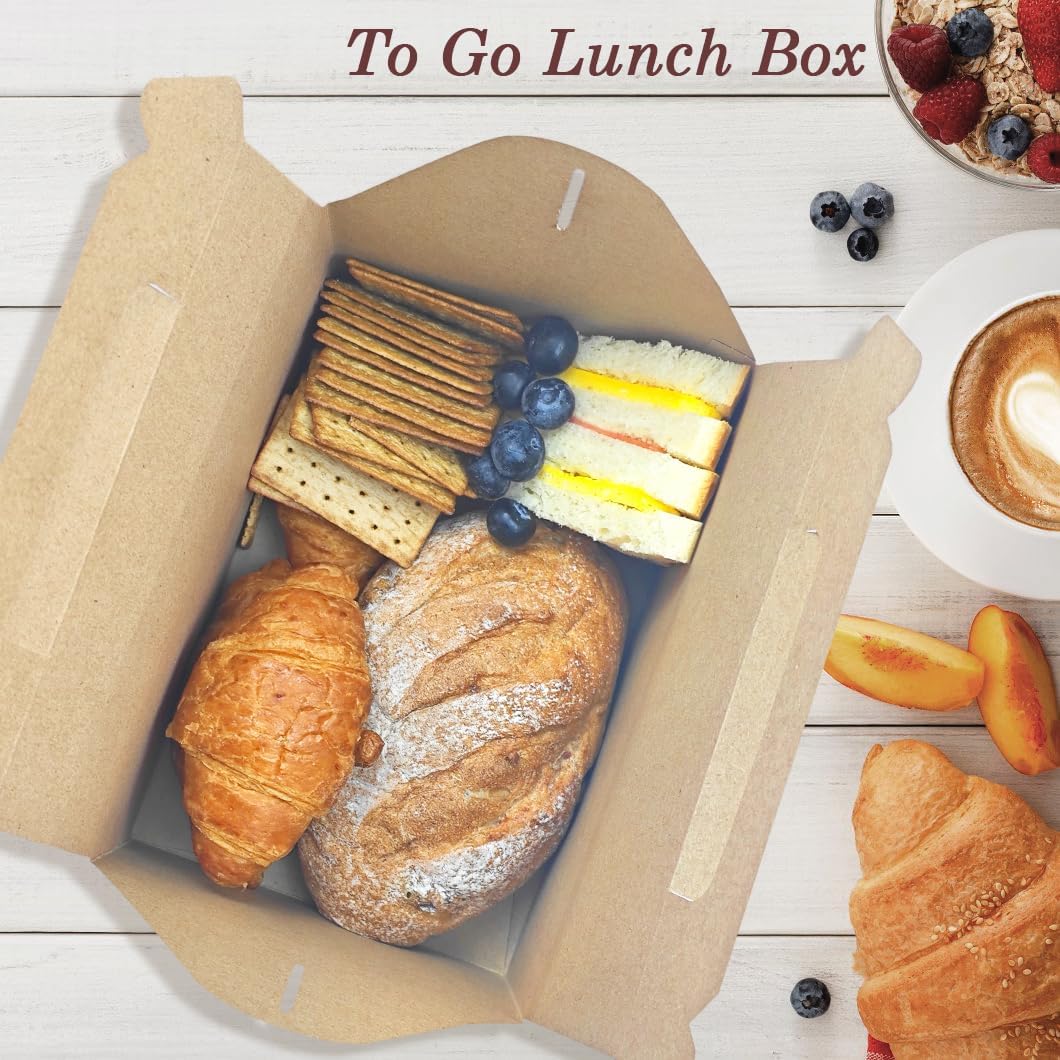 Unarty 30 PCS Large Kraft Gable Boxes for Party