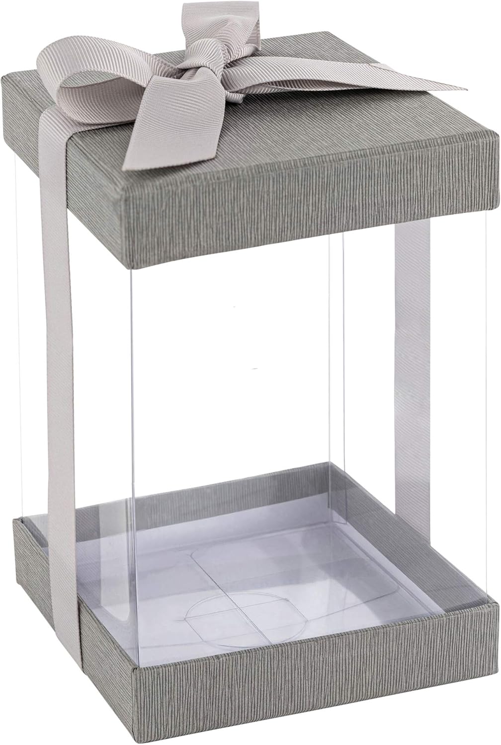 Hammont Clear Gift Box 6 Pack for Gifts Cakes Cookies
