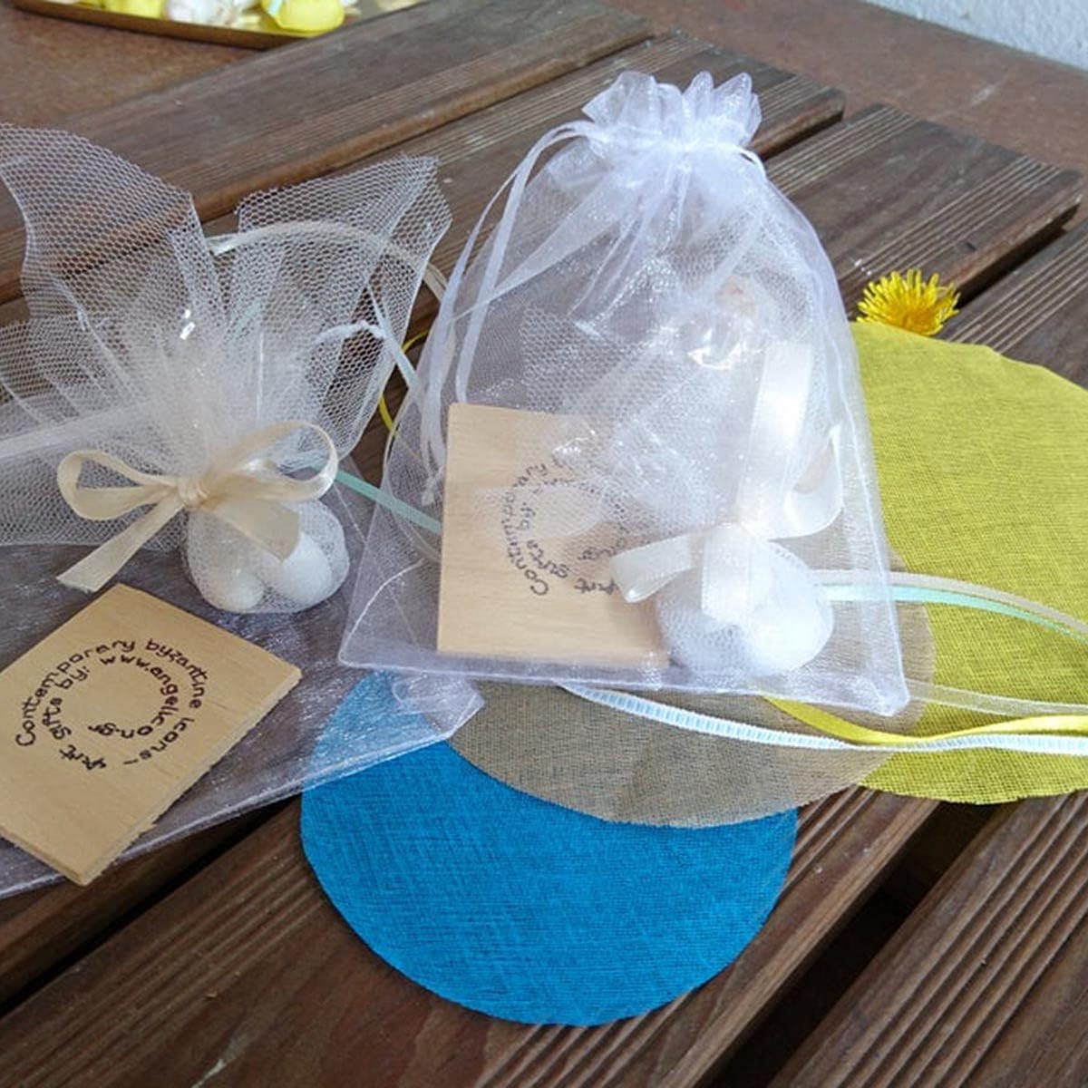 5x7 Inch Organza Gift Bag with Drawstring for Jewelry and Candy