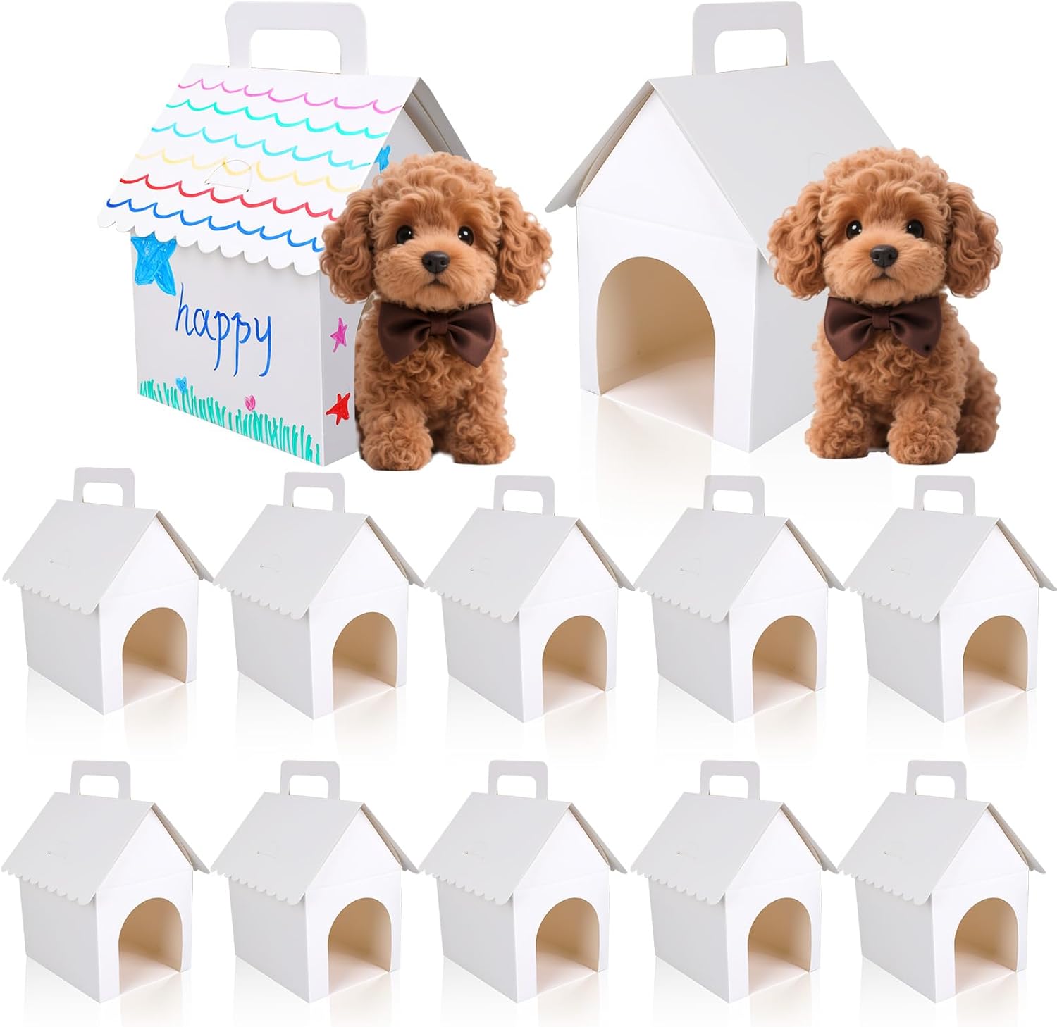 24pcs Dog Party Favor Boxes for Birthday Celebrations