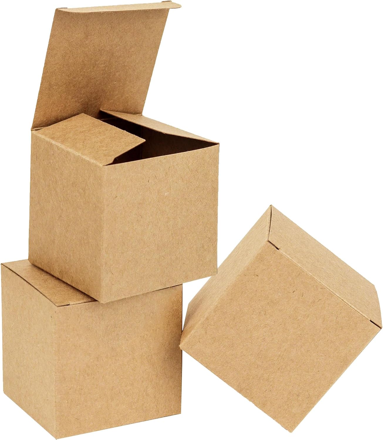 25pcs Kraft Paper Wedding Favor Boxes 315x315x315 Inch Brown