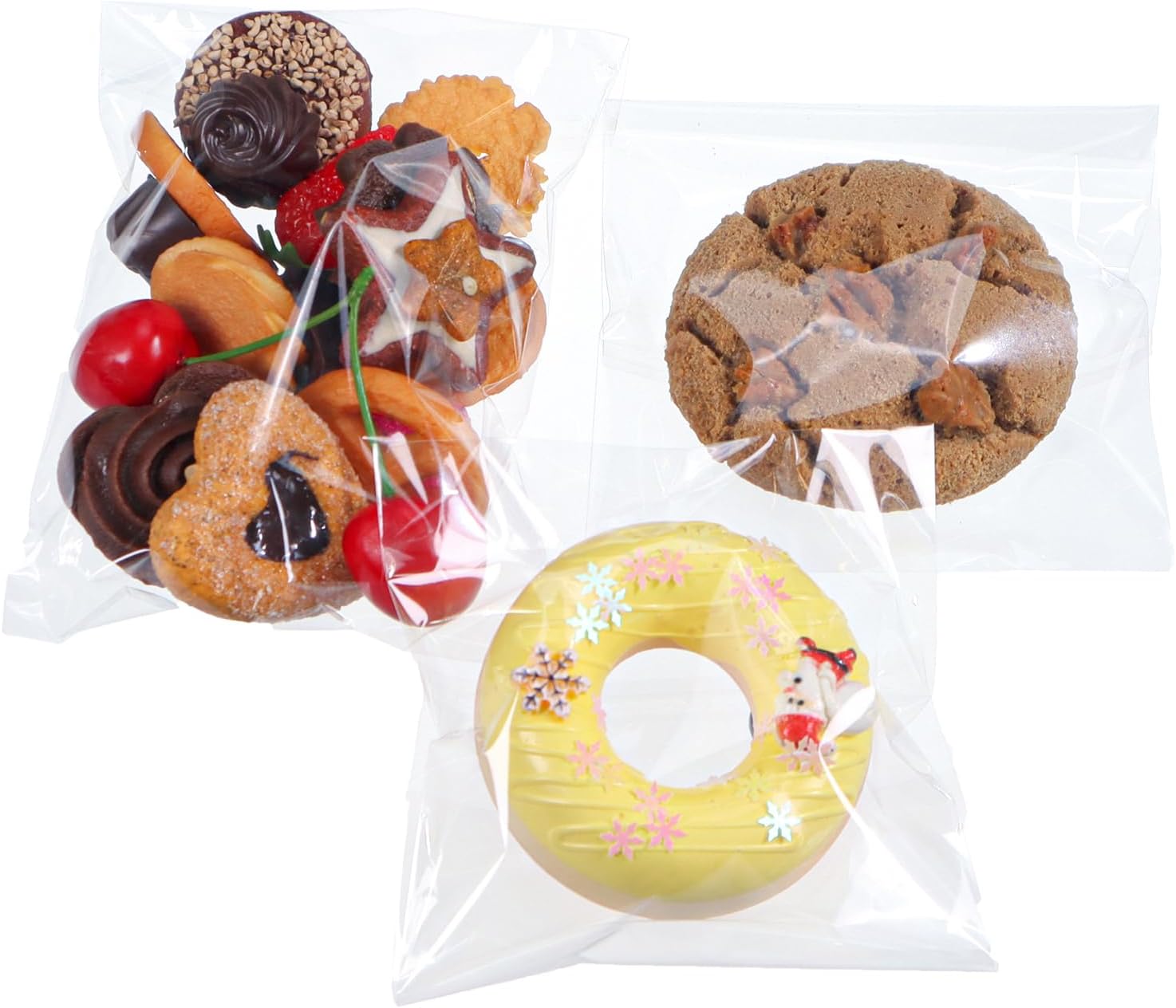 500 Pcs 5x7 Inch Clear Cellophane Bags for Gifts