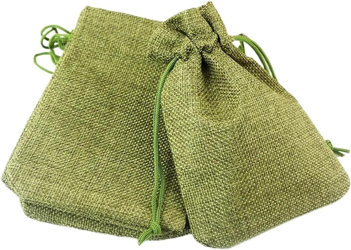 SOFXnng Cotton Linen Drawstring Gift Bags 25PCS 15X20CM