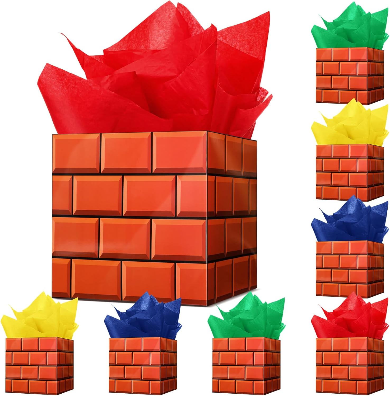 Zhanmai 8 Pcs Video Game Treat Boxes for Party