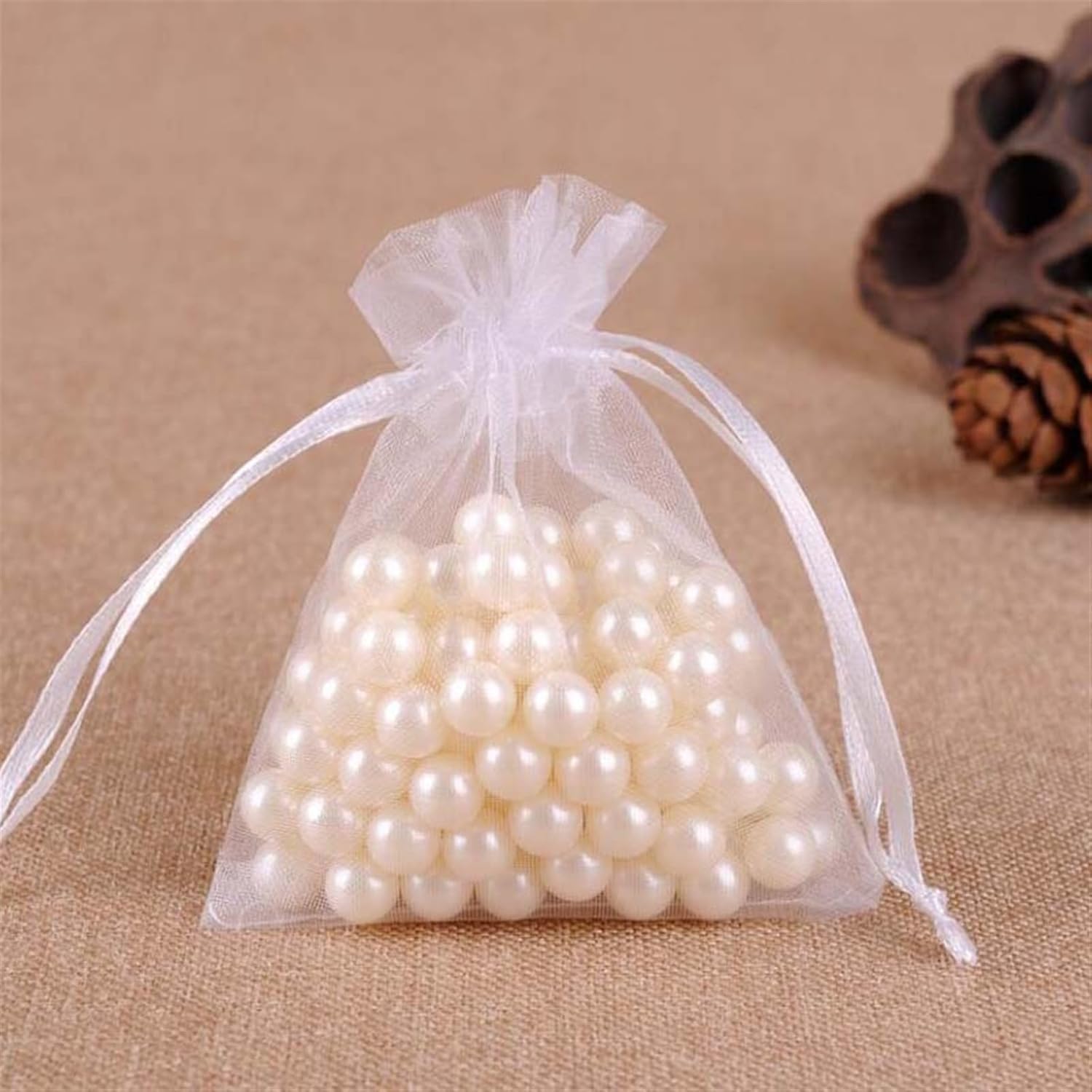 Christmas Gift Boxes 7x9cm Organza Bags for Jewelry and Sweets