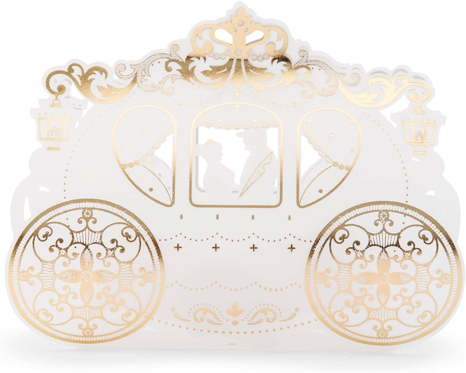 Weddingstar Cinderella Wedding Carriage Favor Box Pack of 10