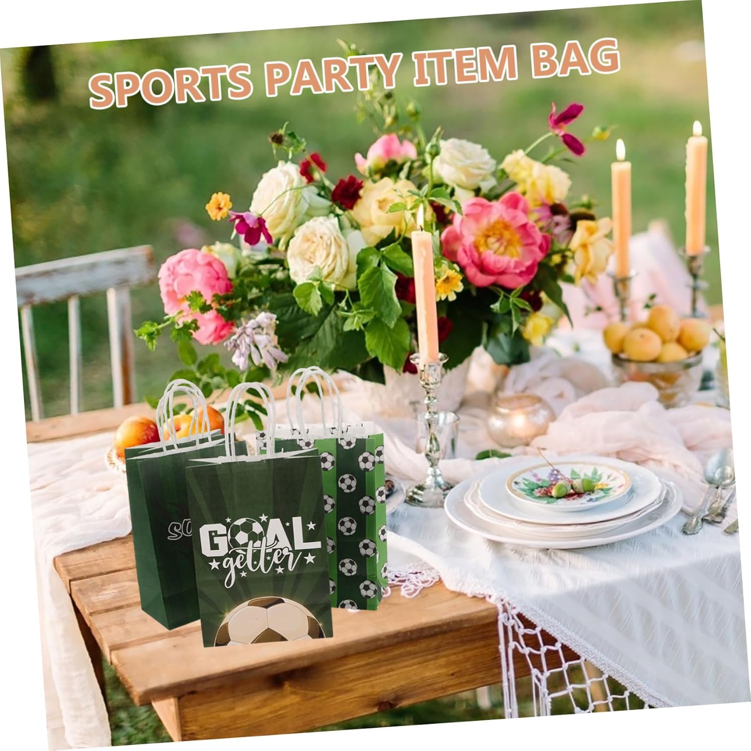 SUPVOX Football Pattern Goodie Bags 5 Sets 16PCS