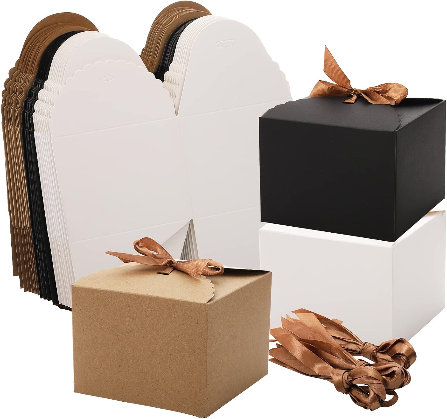 SOUJOY 30 Pack Gift Boxes with Lid and Ribbons