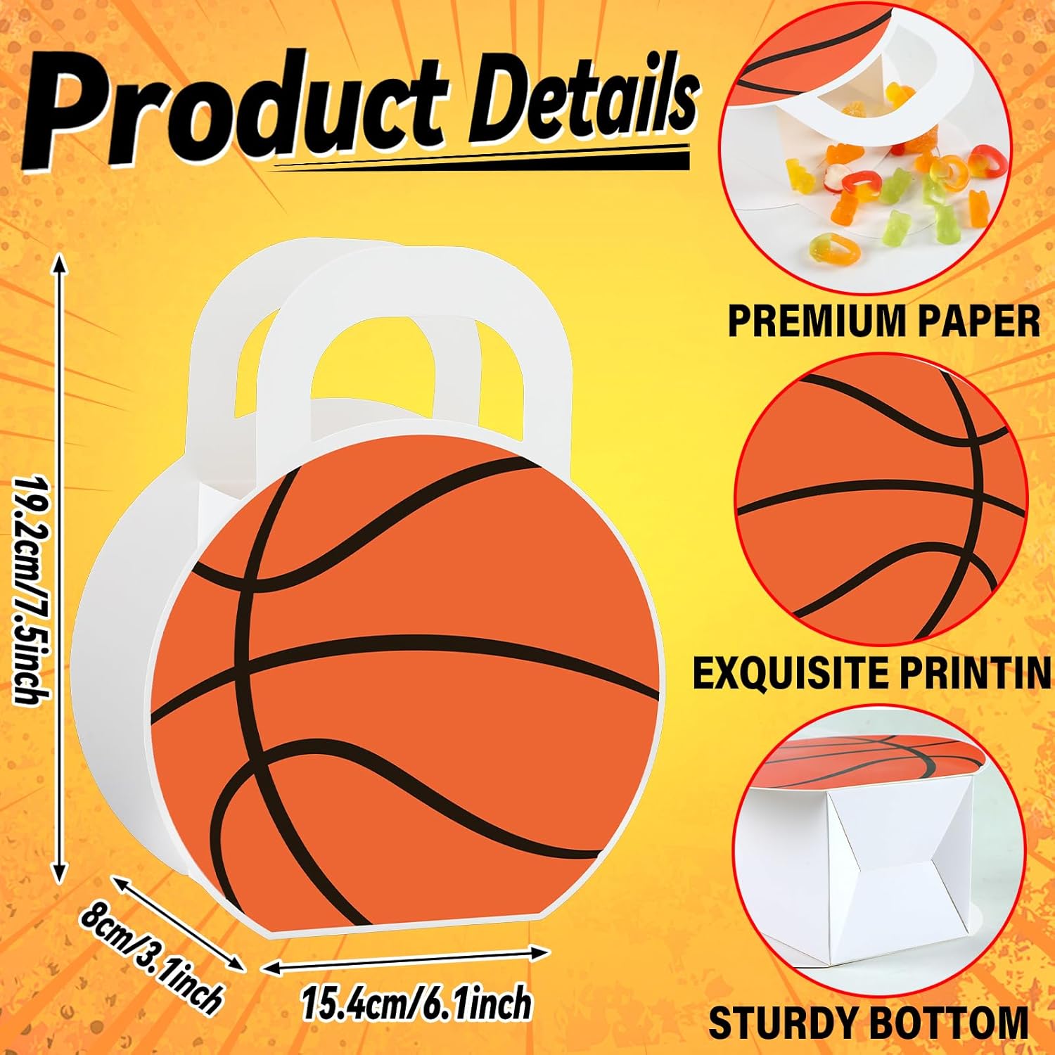 Justforjoyful 24Pcs Sports Themed Gift Bags