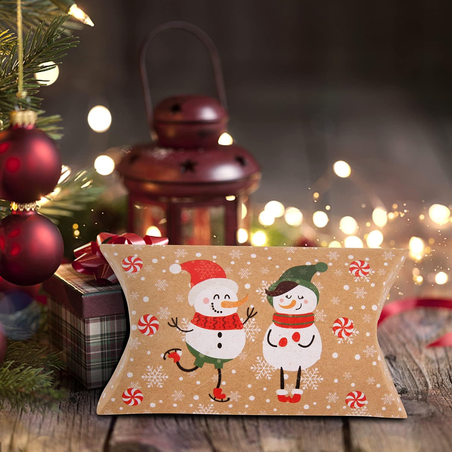 LOKIPA Christmas Gift Pillow Boxes 36 pcs