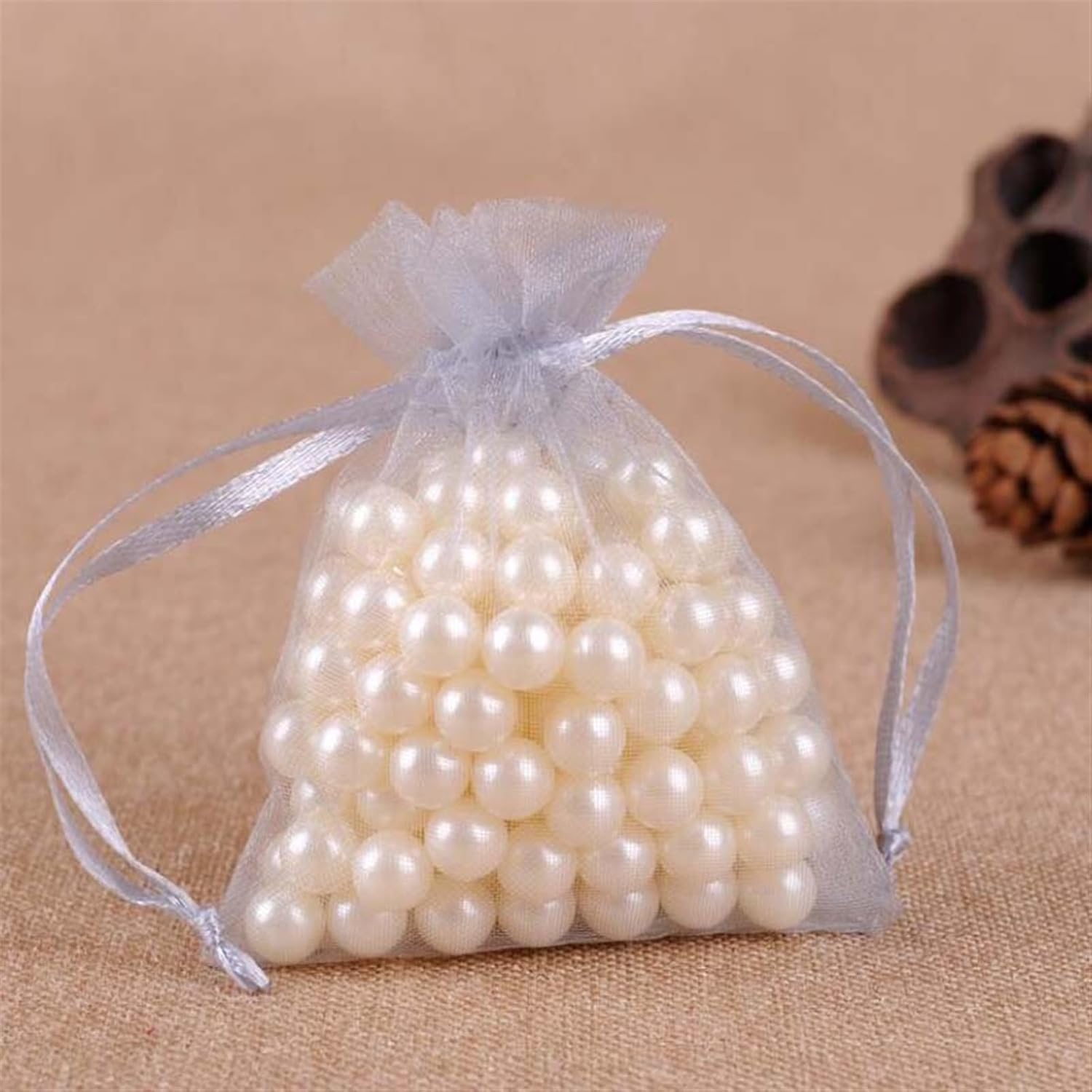 Christmas Gift Boxes 7x9cm Organza Bags for Jewelry and Sweets
