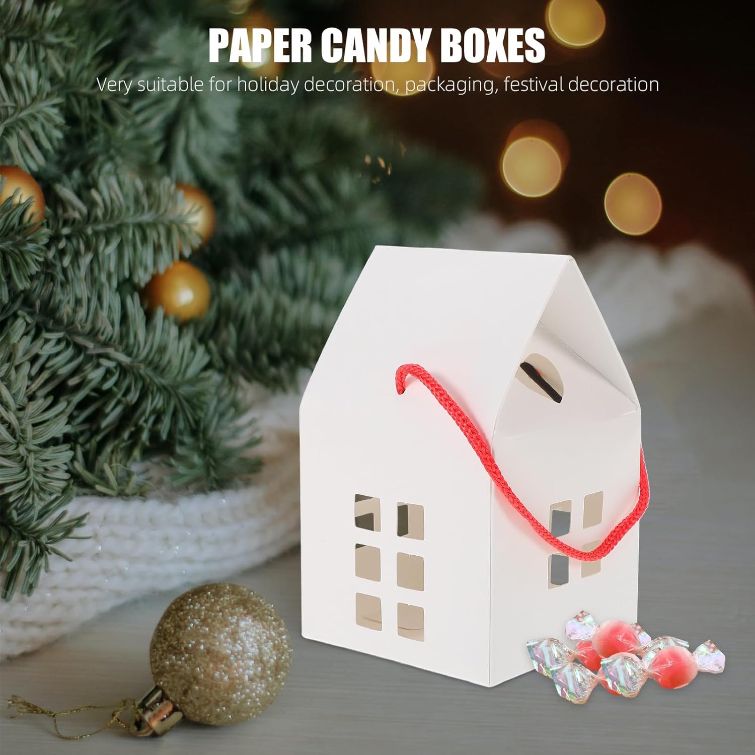 15Pcs House Shaped Candy Boxes for Party Favors