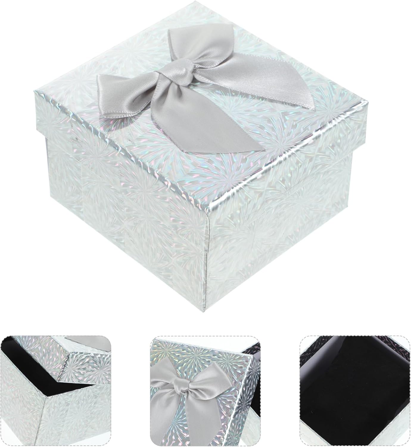 Amosfun 6Pcs Collapsible Gift Boxes with Ribbons for Birthdays Weddings and Parties