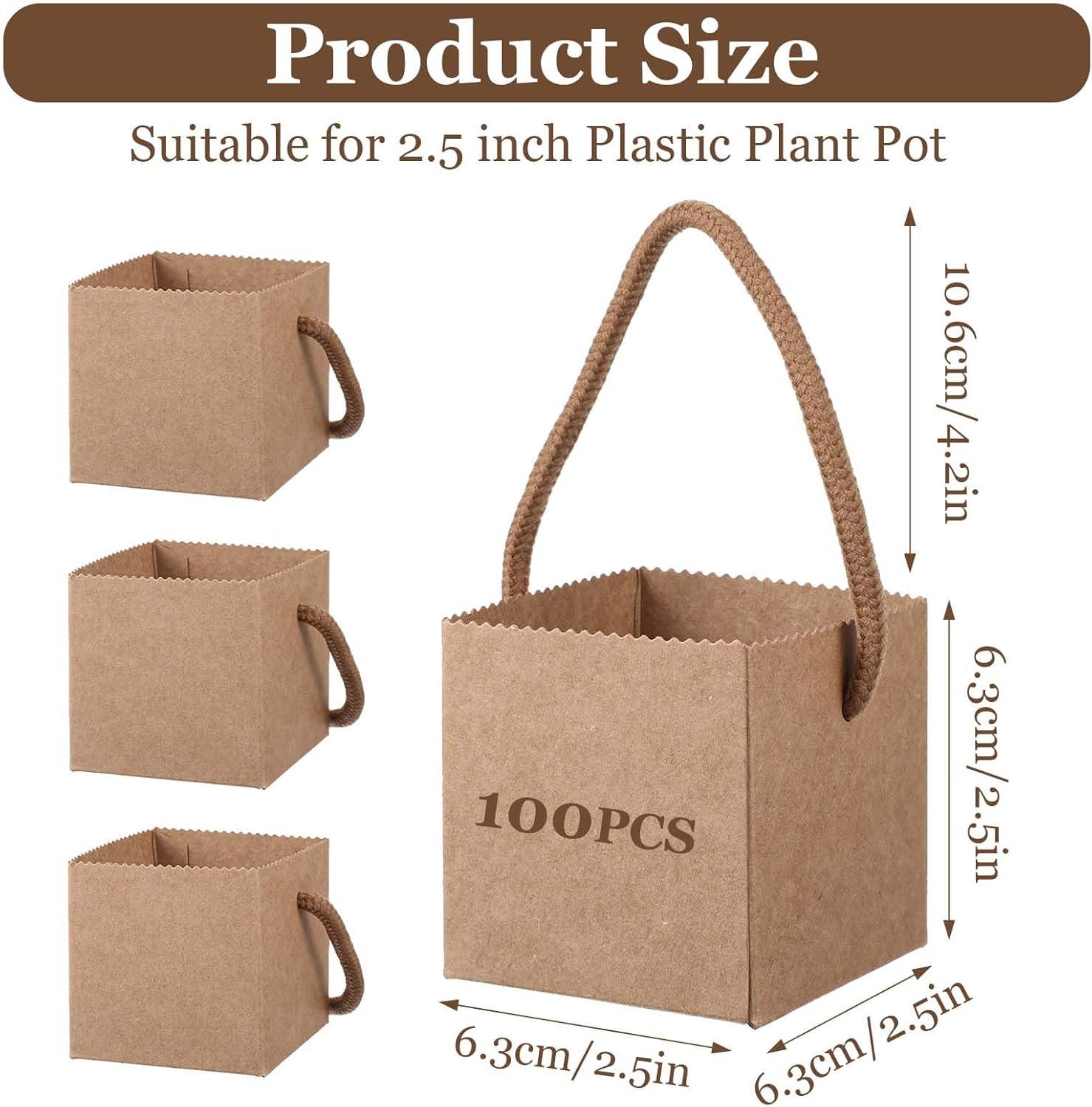 Lemecima 100Pcs Succulent Wrap Bags Gift Box
