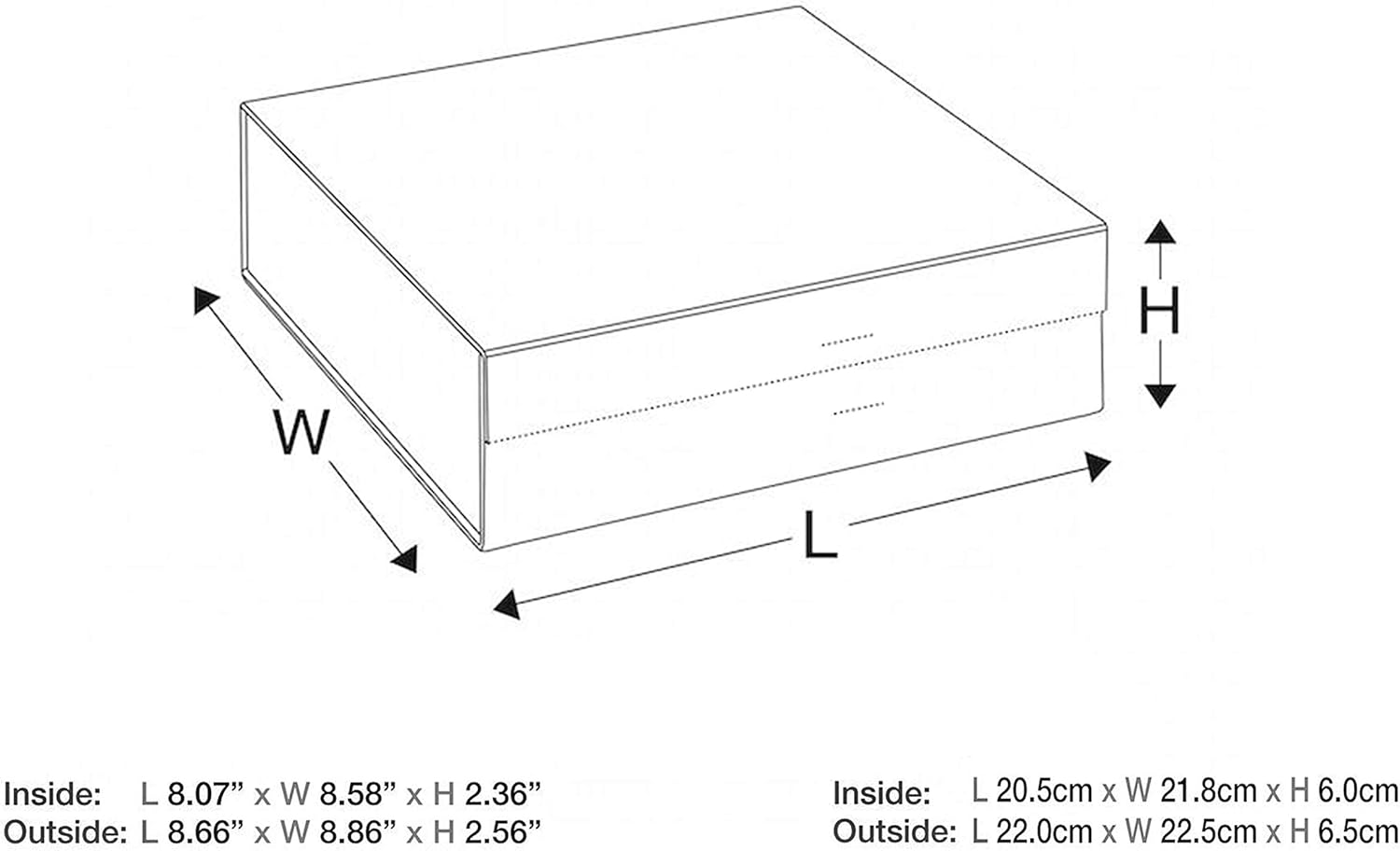 Pink Box 64x88x374 with Magnetic Lid and Ribbons