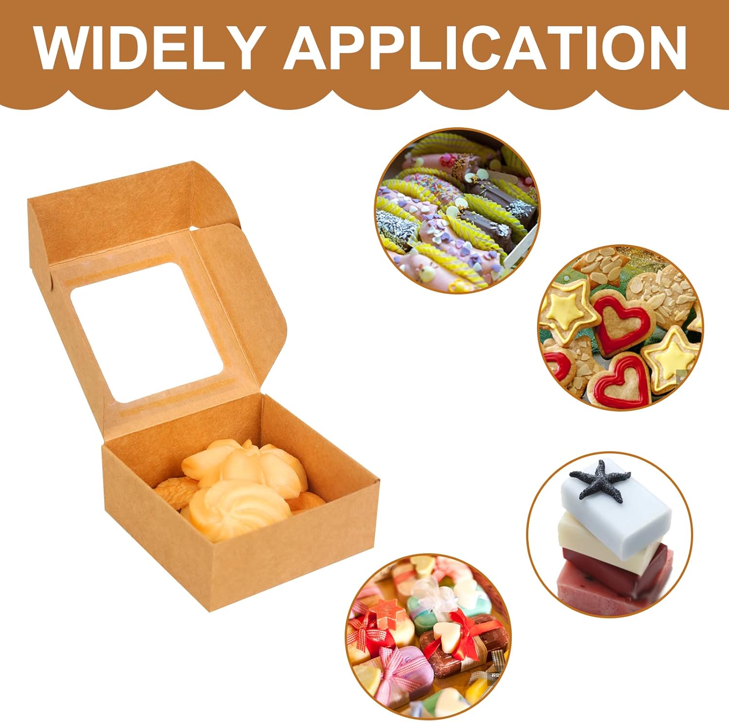 COTOPHER 30Pcs Mini Kraft Soap Boxes with Window 1