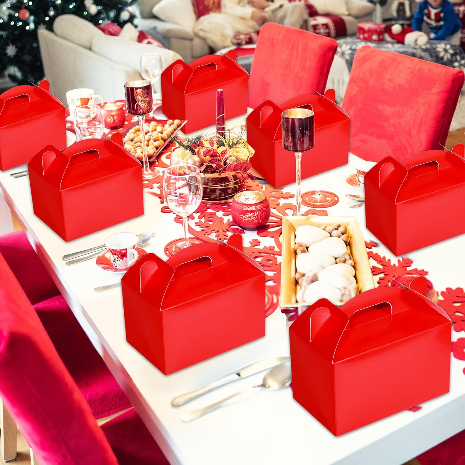 Chrisfall 36 Pcs Gable Treat Boxes for Parties