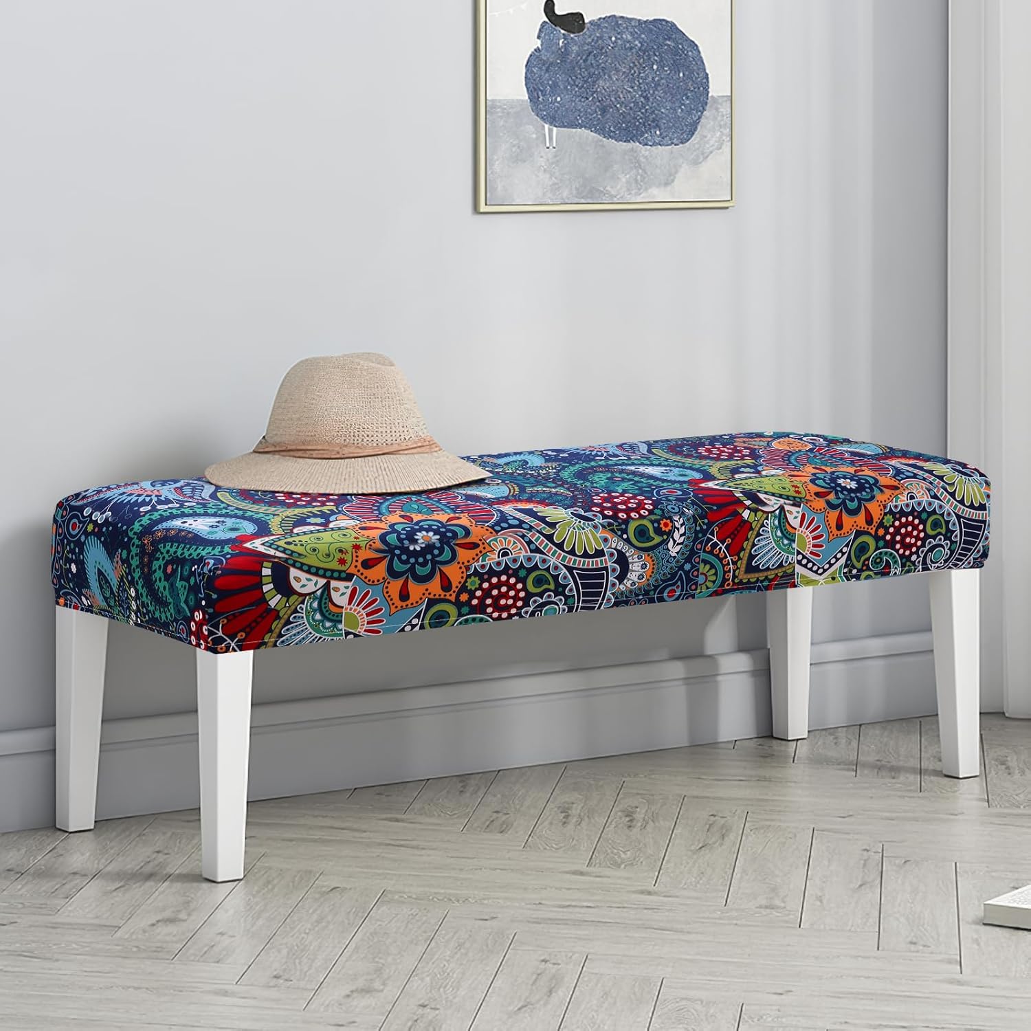 Yisun Dining Bench Covers Stretchy Washable Slipcovers