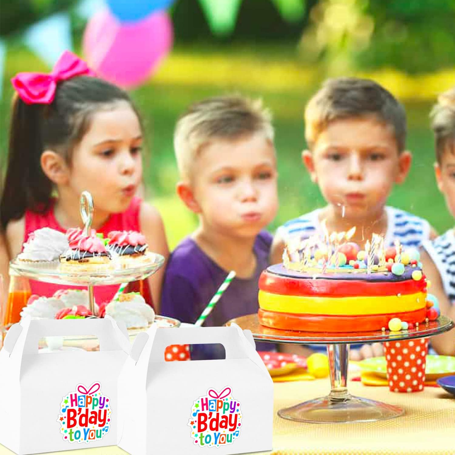 Lainrrew 30 Pcs Gable Candy Boxes for Party Favors