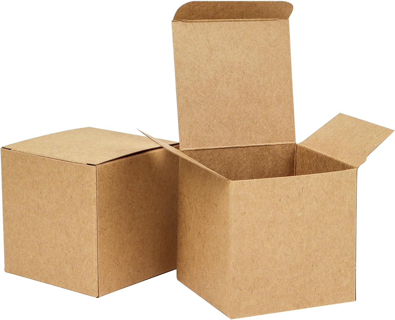 25pcs Kraft Paper Wedding Favor Boxes 315x315x315 Inch Brown