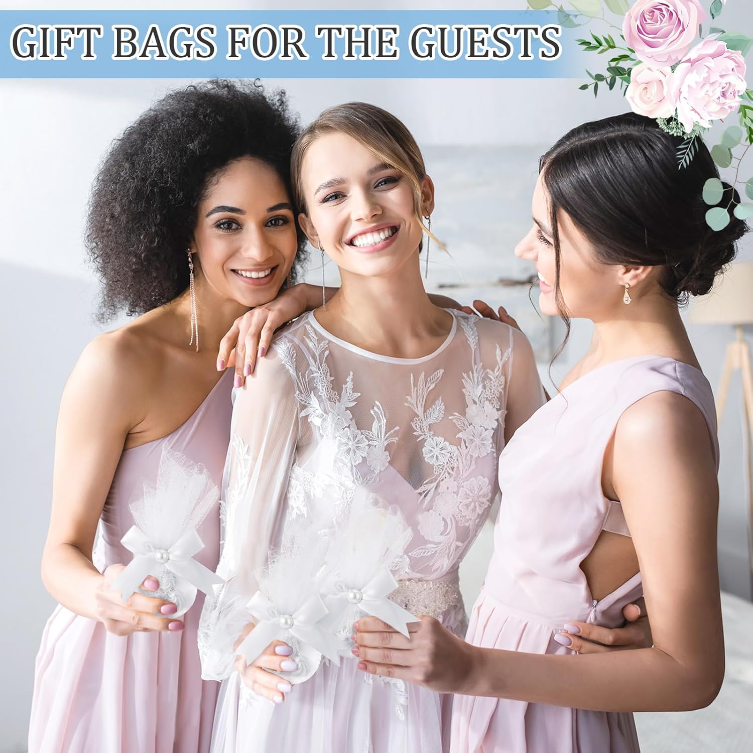 50 Pcs Seashell Candy Bags for Summer Wedding Favors