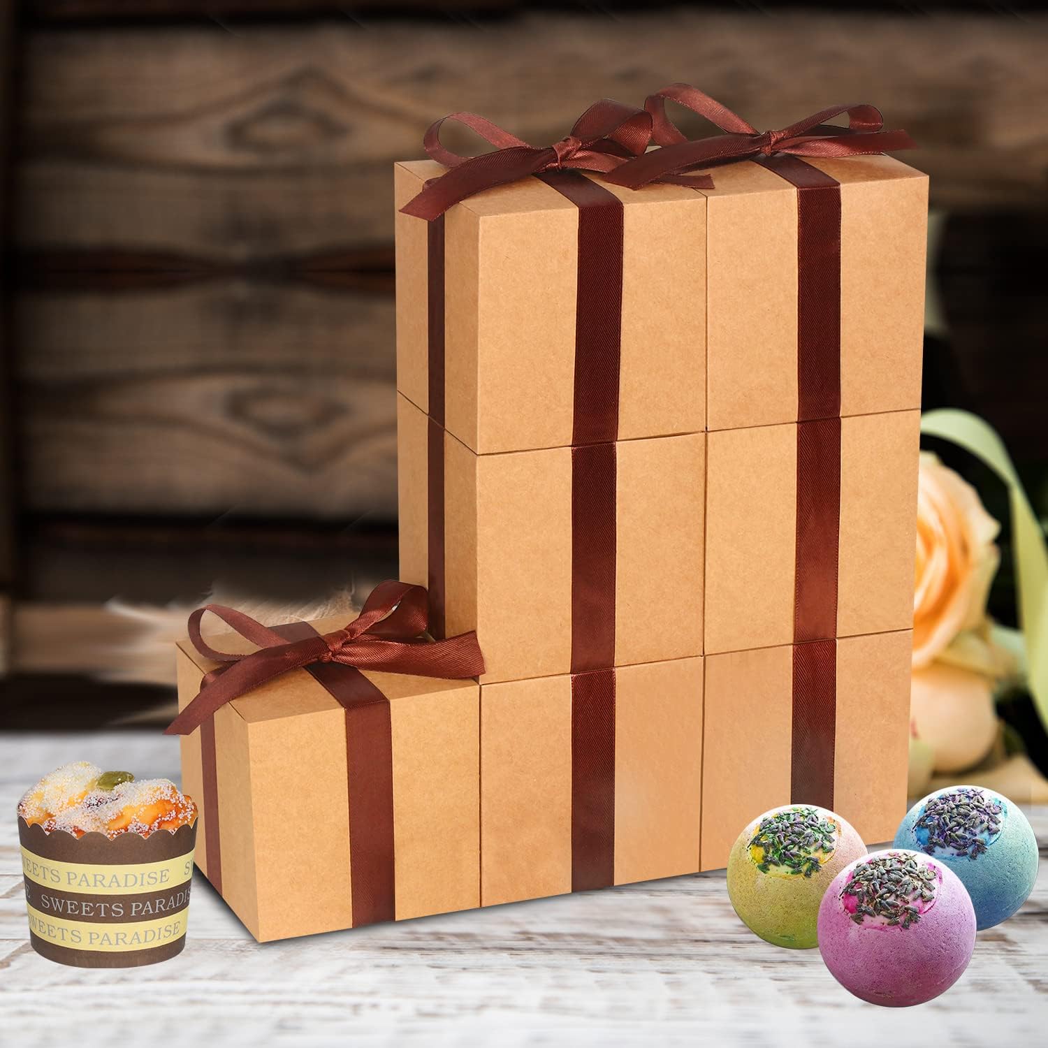 100 Pack Small Gift Boxes with Lids for Parties