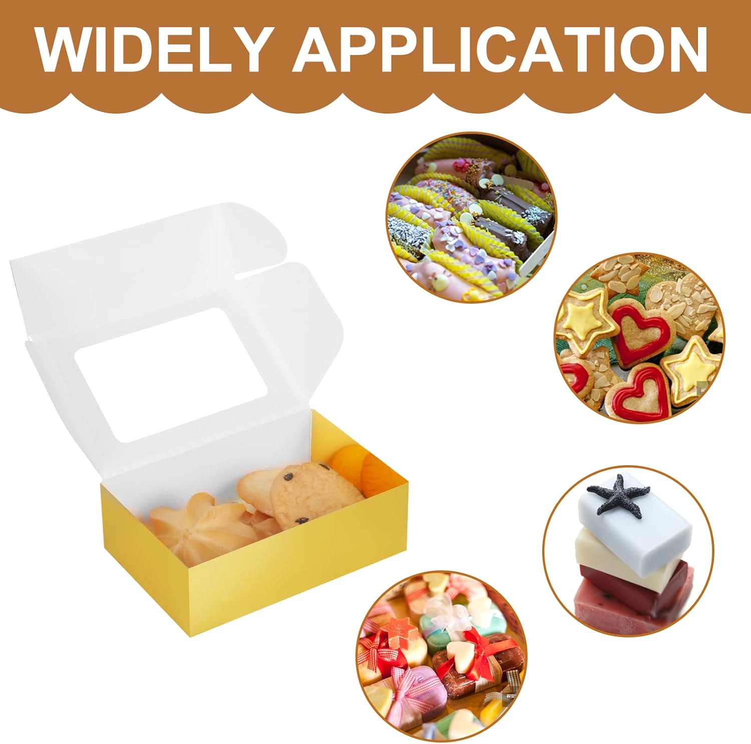 COTOPHER 30Pcs Mini Kraft Soap Boxes with Window