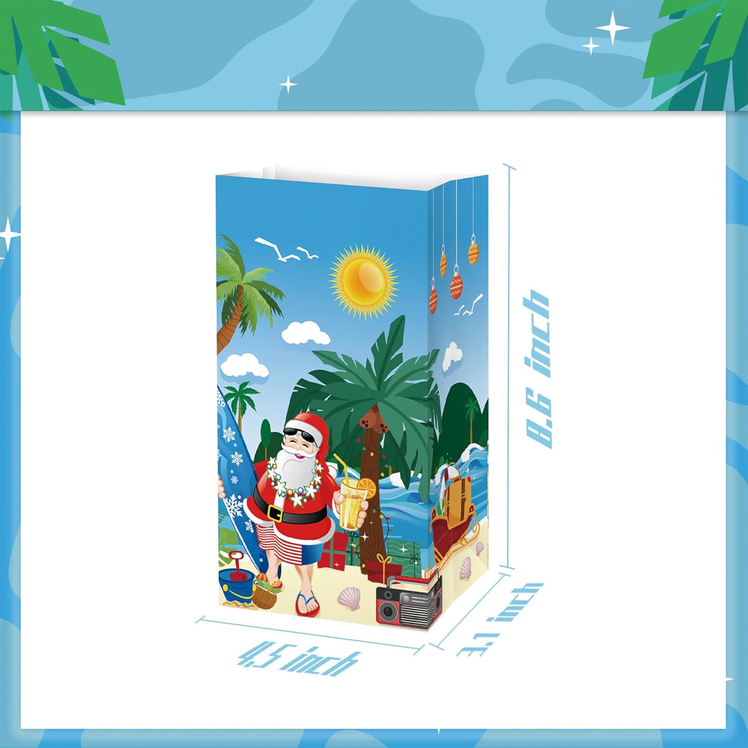 IRCOR Christmas in July Goodie Bags with Stickers