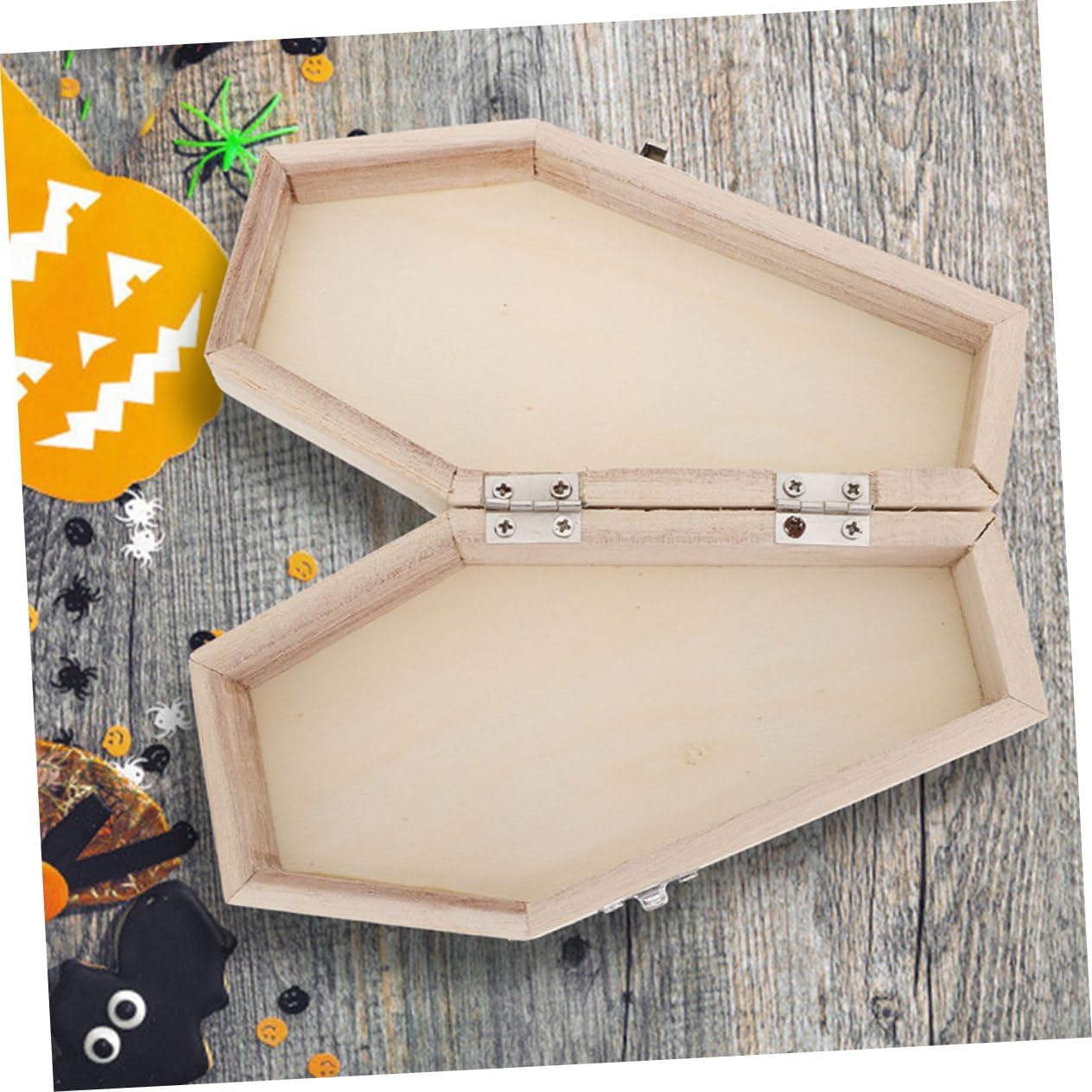 OKUMEYR 3Pcs Coffin Shaped Halloween Treat Boxes