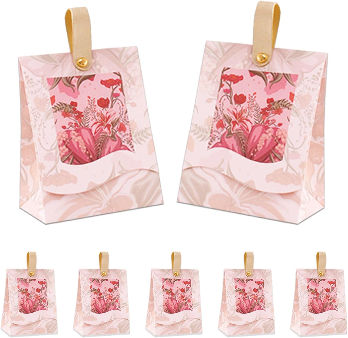 FAYEVIVI 20pcs Pink Gift Boxes with Lids