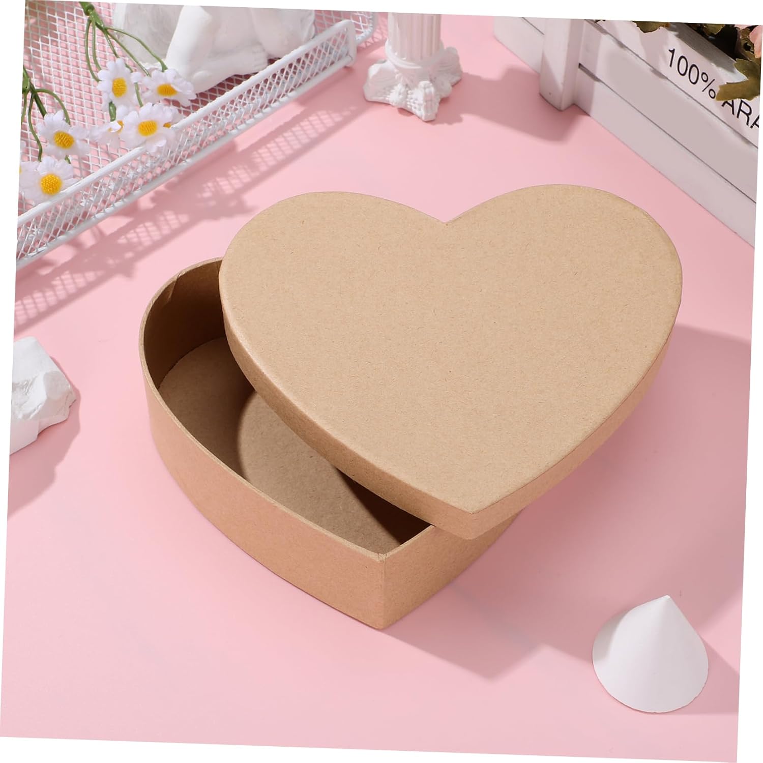 NIYANGLE Heart Shaped Candy Jewelry Storage Box