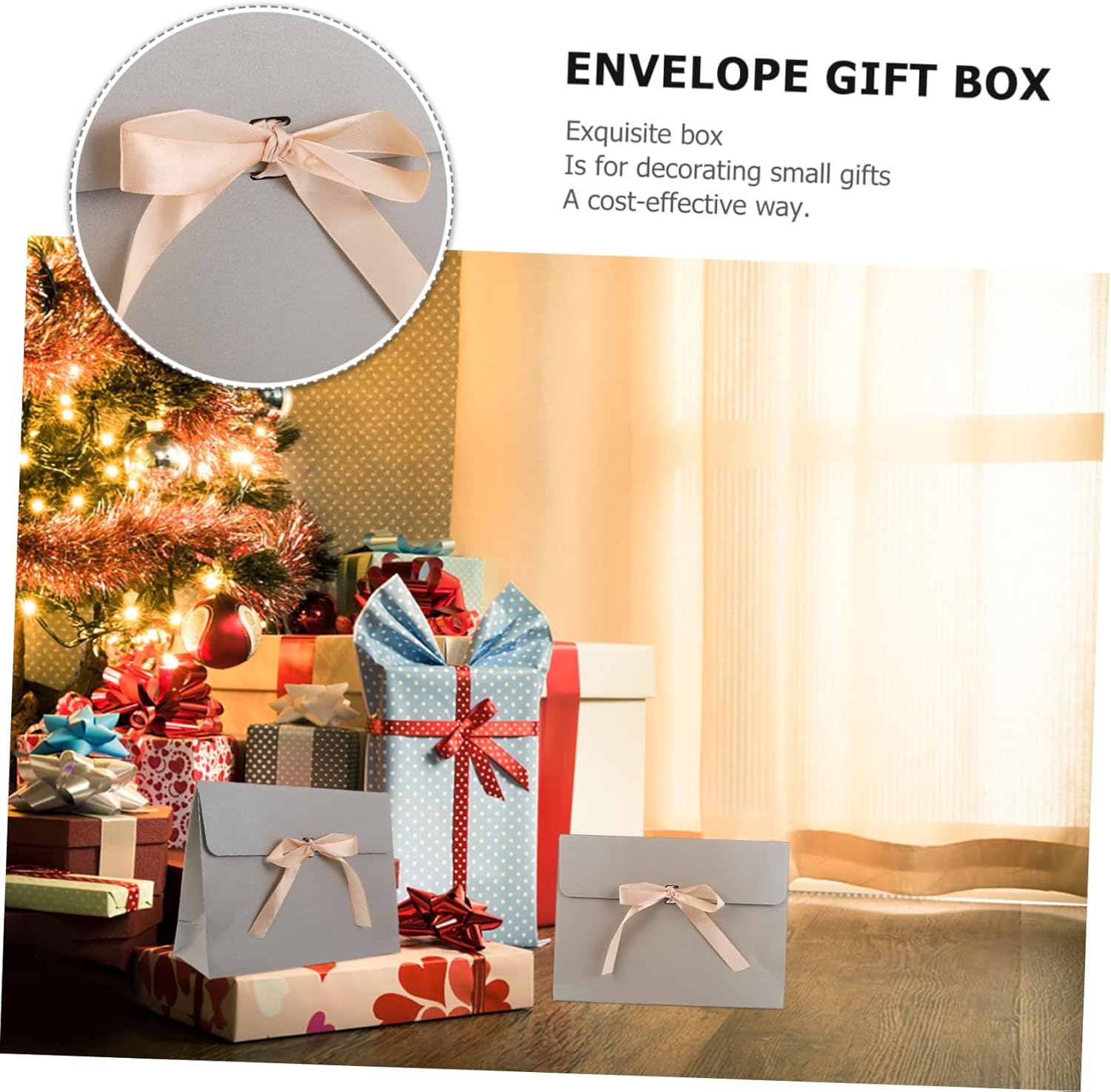 SEWOART 6pcs Bow Knot Gift Boxes for Parties and Celebrations
