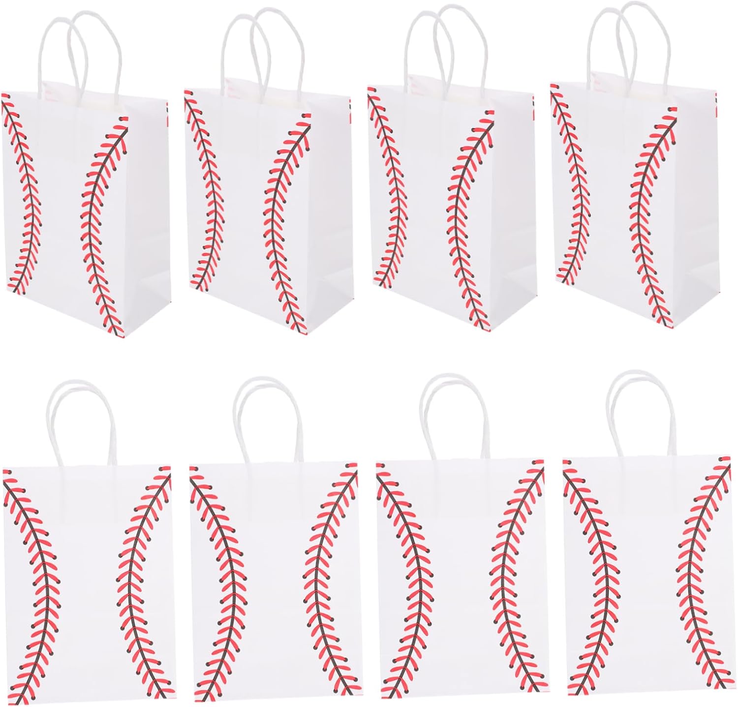 Totority 12pcs Baseball Themed Candy Bags for Party Favor