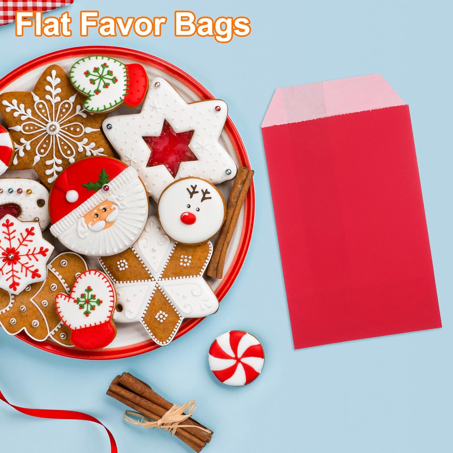 Uxcell 100Pcs Kraft Paper Treat Bags 6x4 Inch