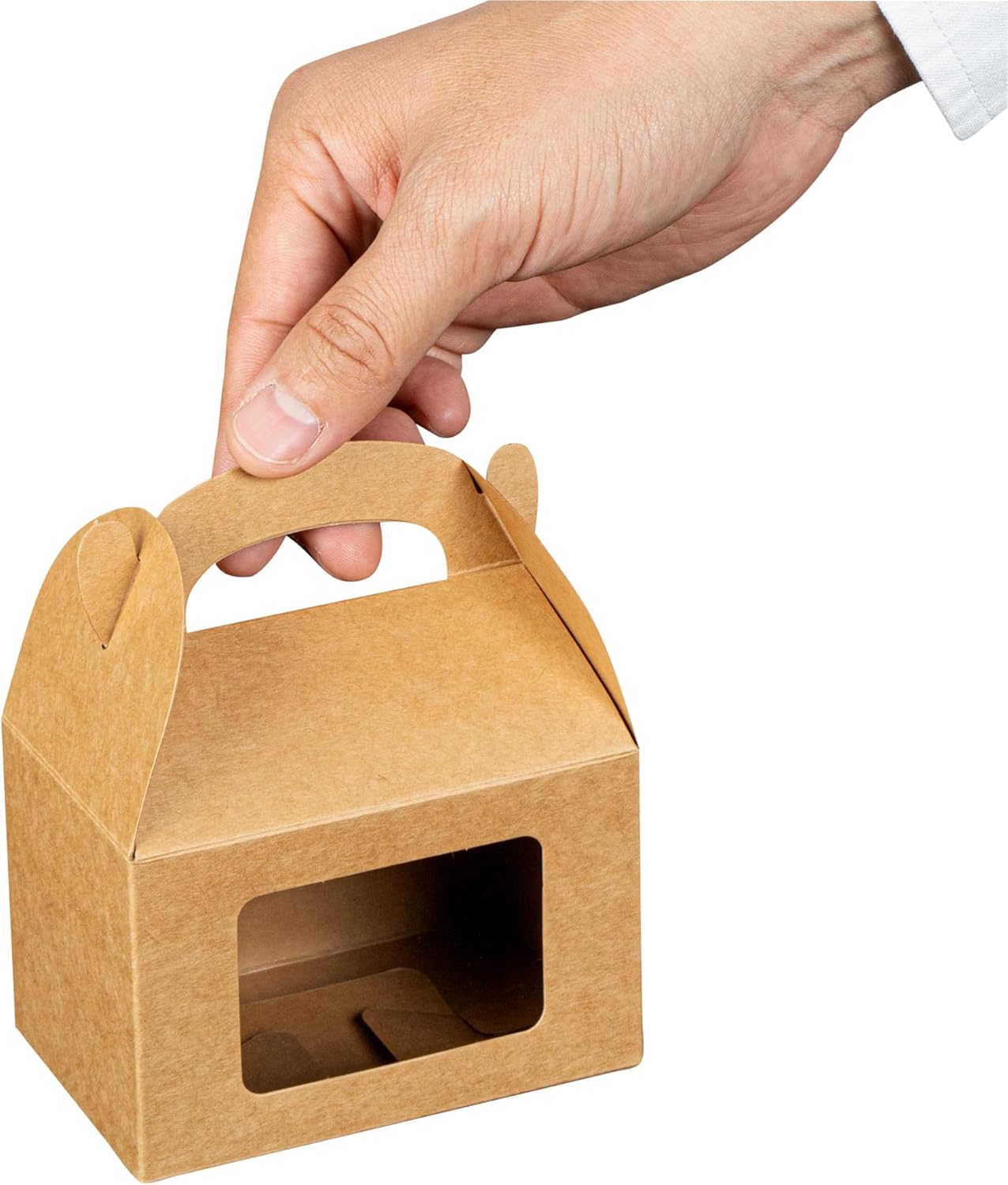 Restaurantware Bio Tek 4x25x25 Inch Gable Gift Boxes For Party Favors