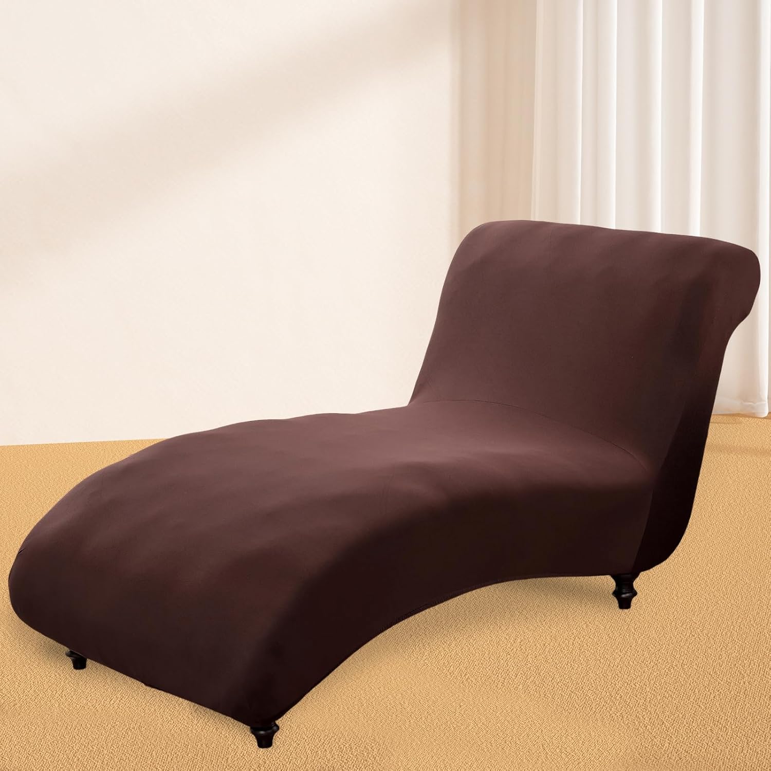 LYIYEYAN Printed Armless Chaise Lounge Cover