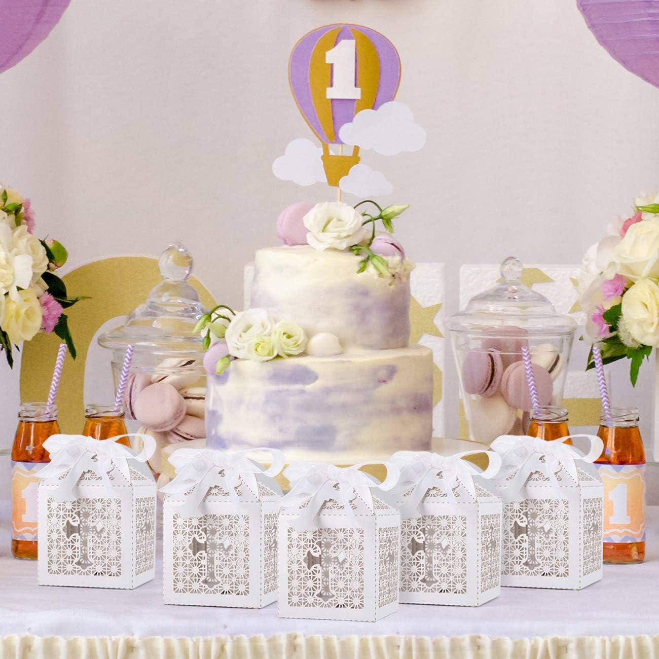 LEMESO Favor Boxes for Weddings Birthdays Party Events
