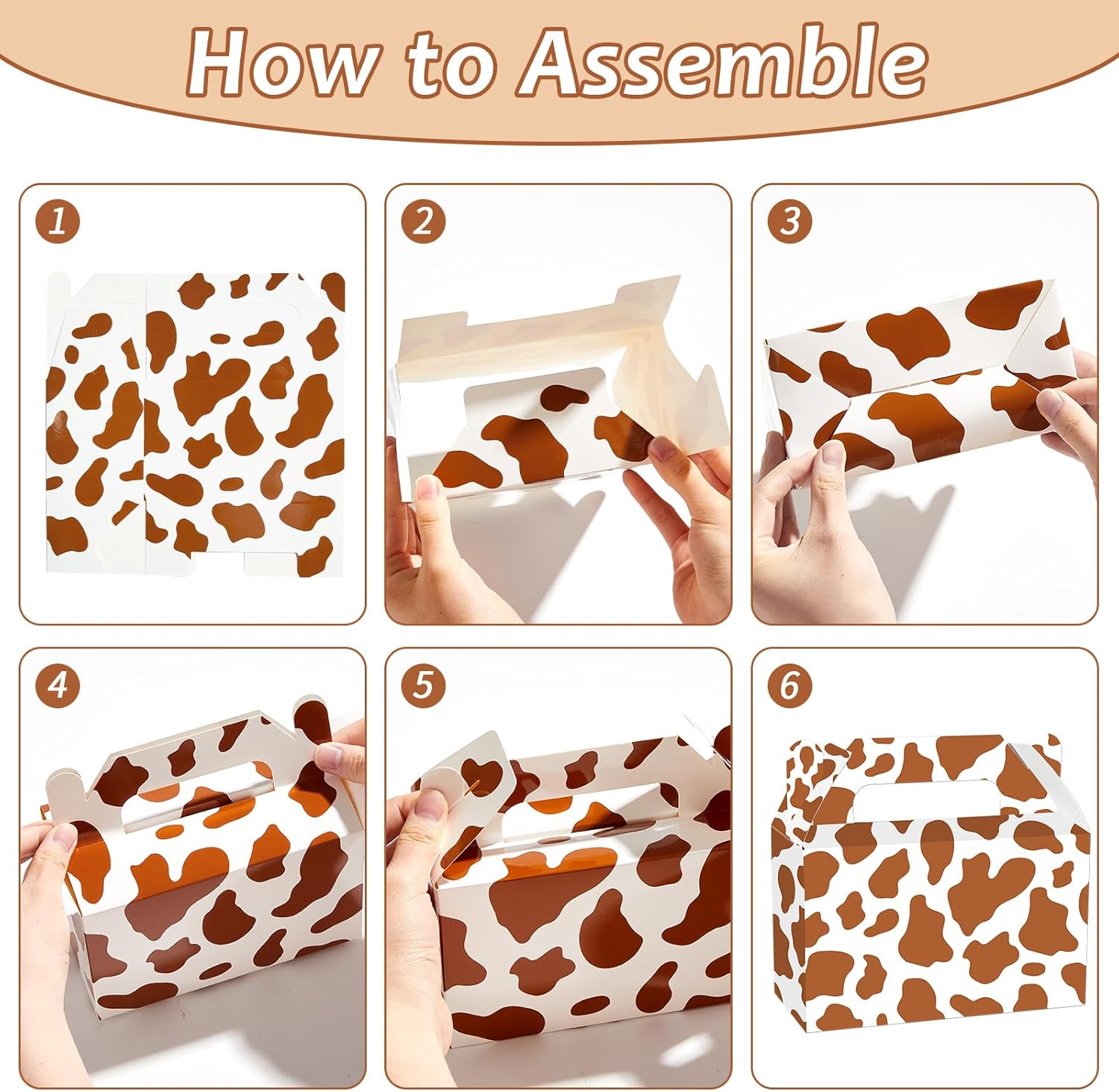 12Pcs Western Theme Candy Boxes for Parties