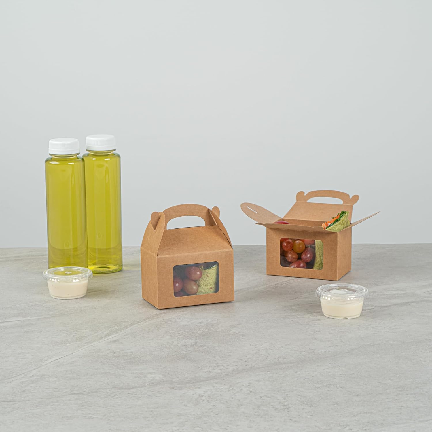 Restaurantware Bio Tek 4x25x25 Inch Gable Gift Boxes For Party Favors