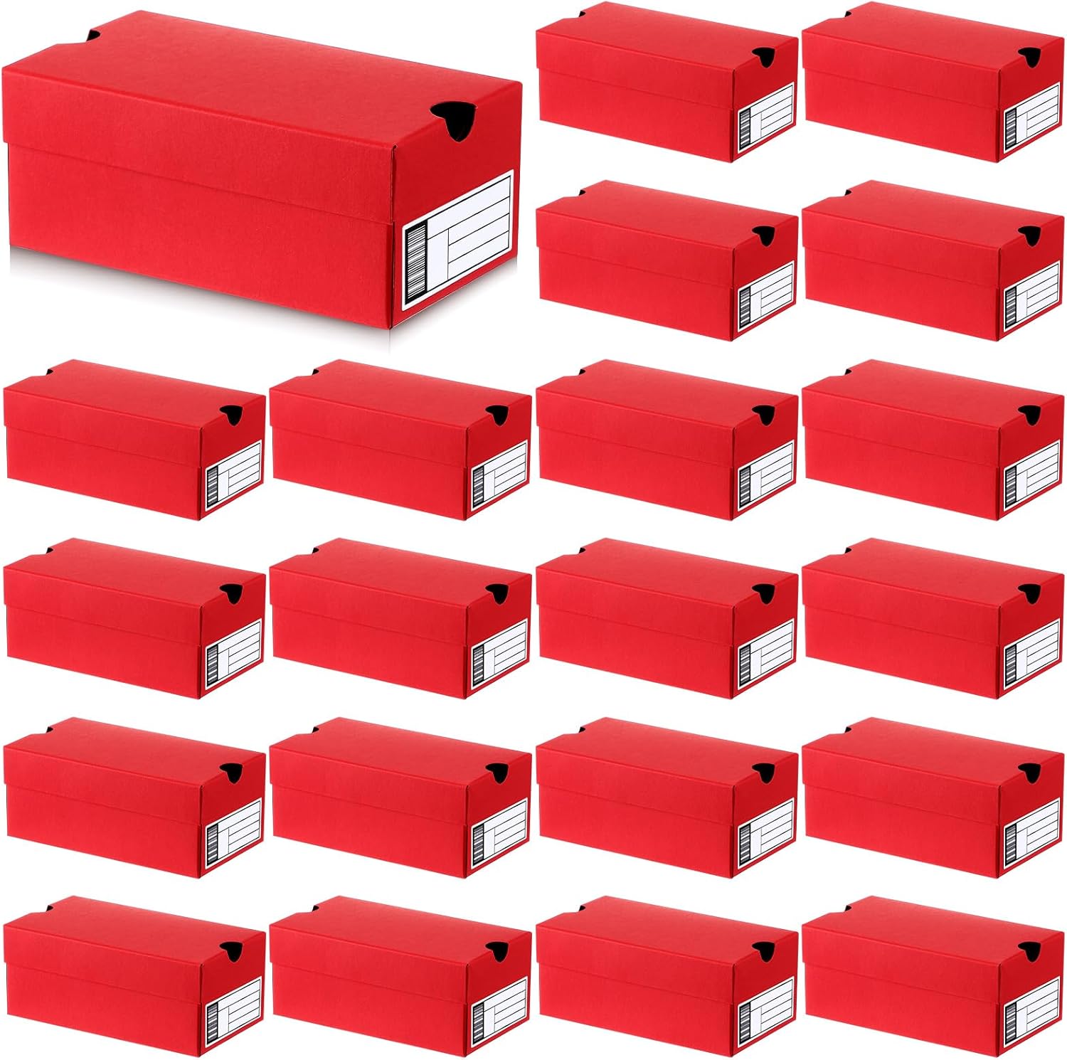 20 Piece Mini Shoe Gift Boxes for Party Favors Red