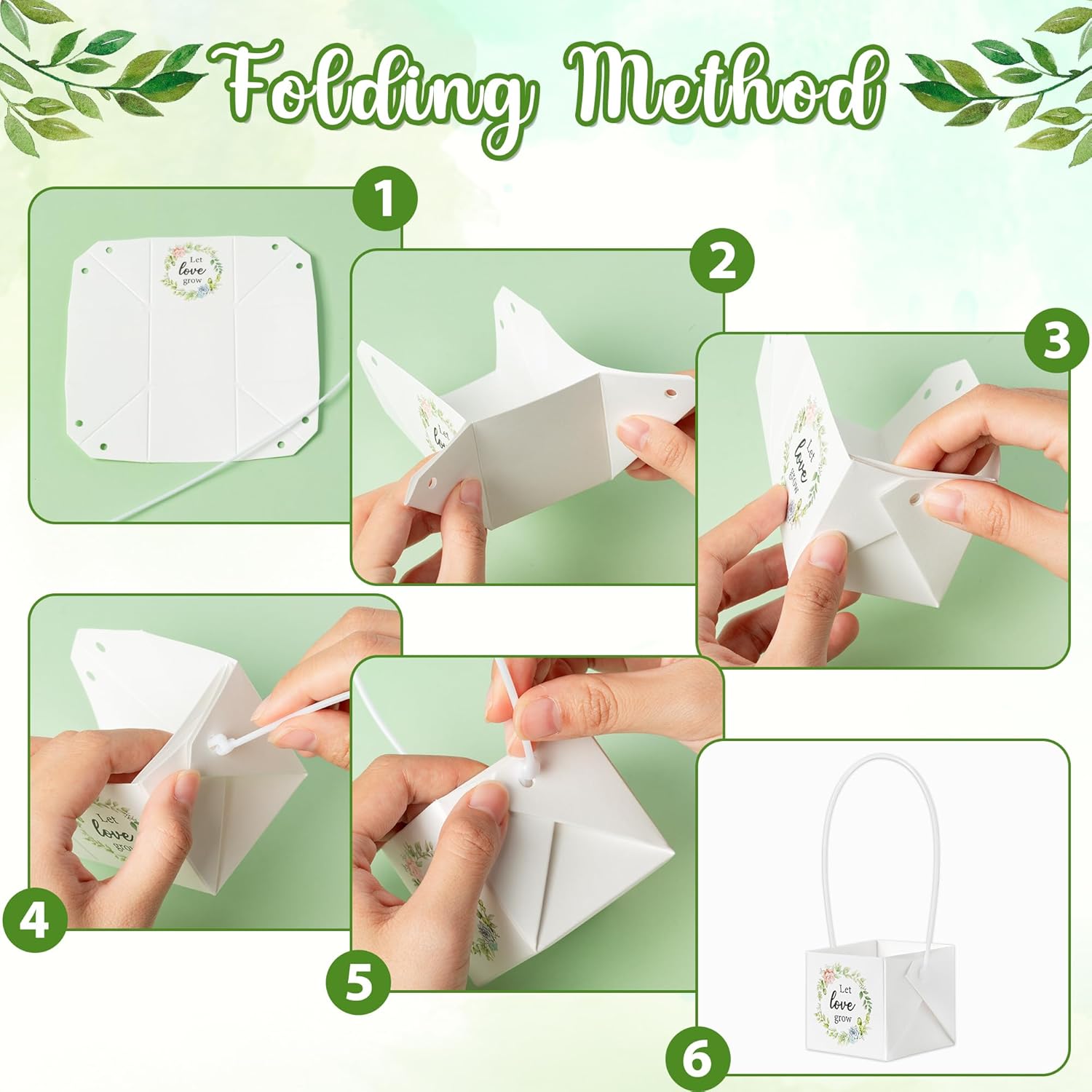WATINC 40Pcs Succulent Gift Wrap Bags Set