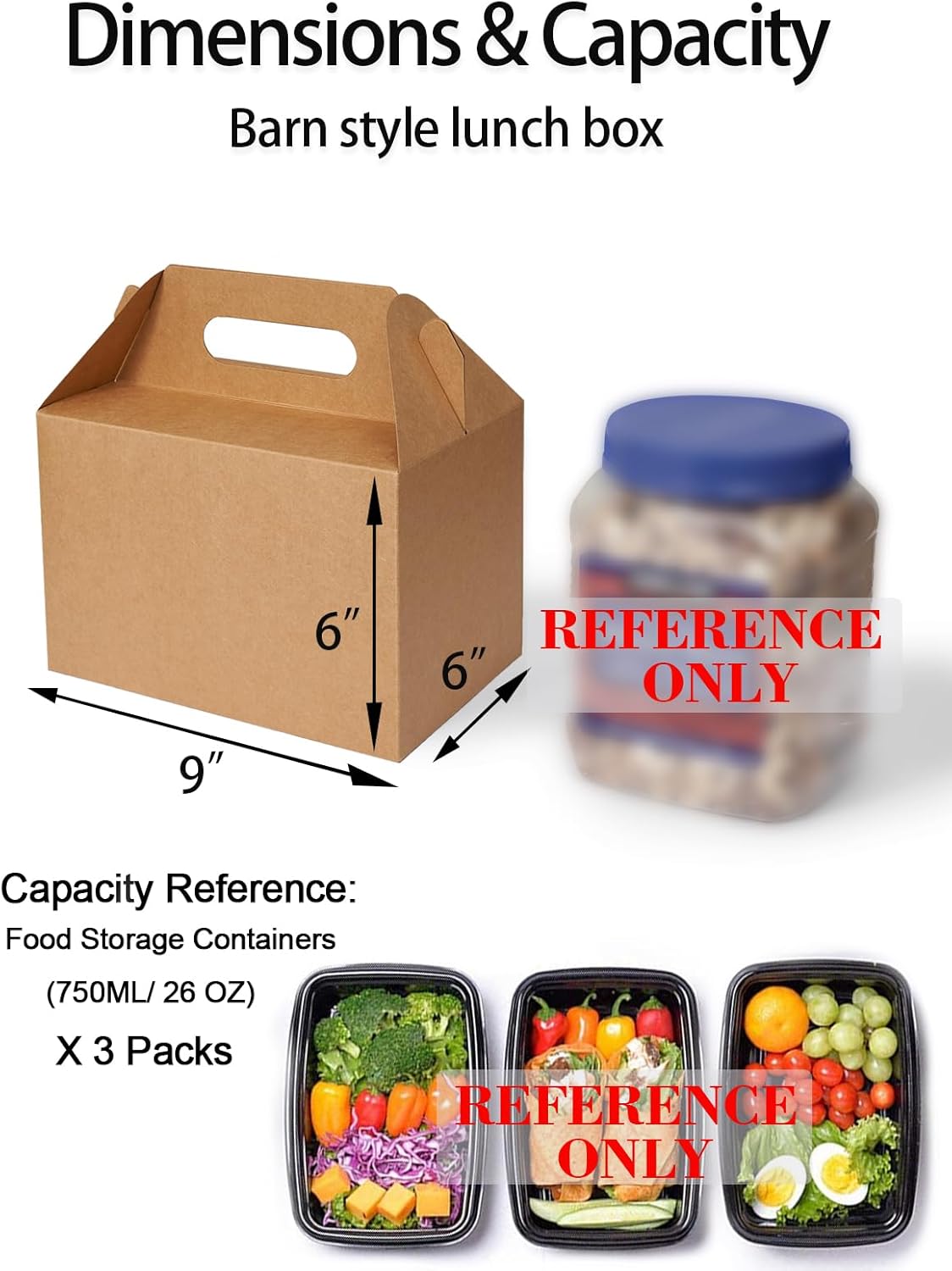 50 Count Large Gift Boxes with Handles