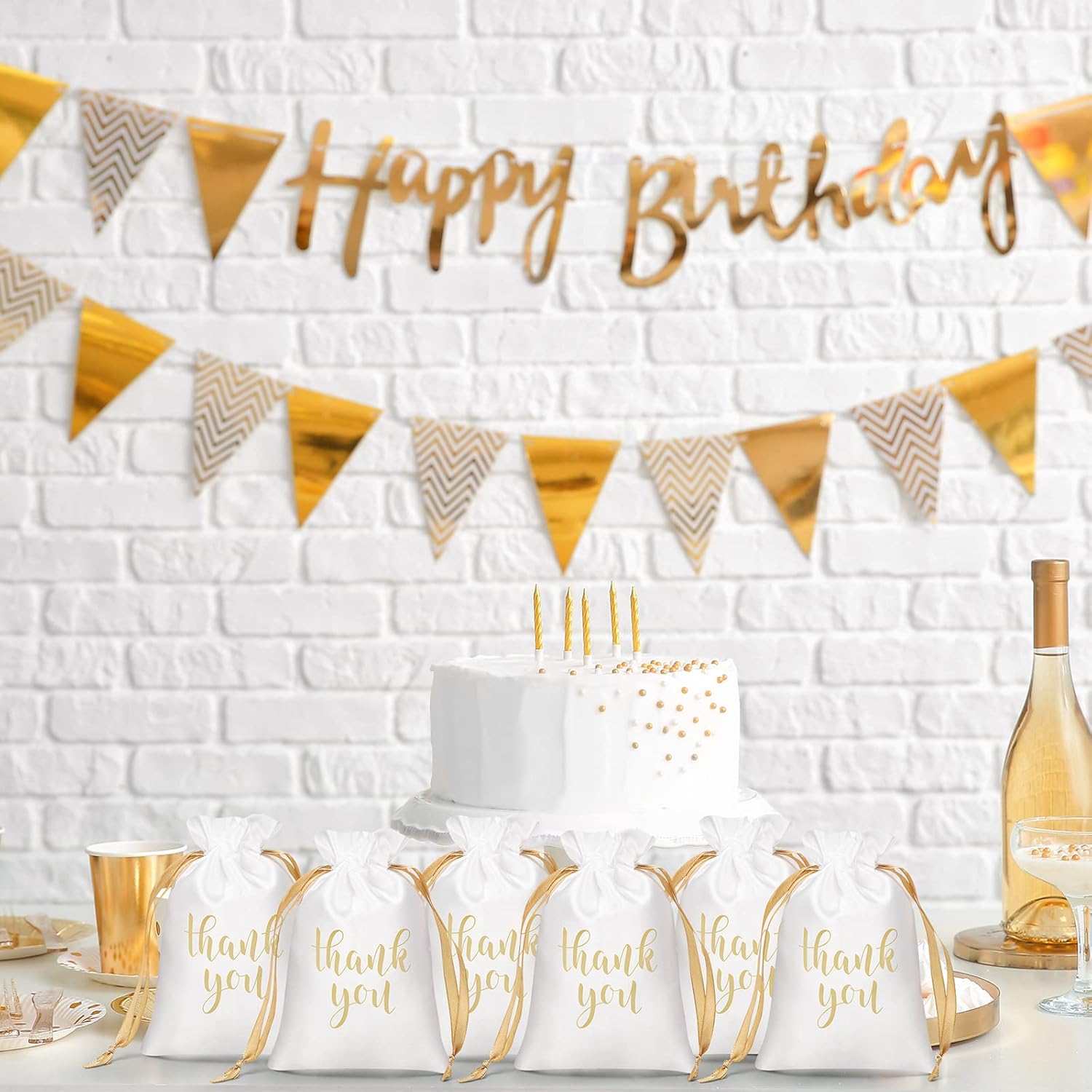 Sieral 50 Pcs Satin Gift Bags with Drawstring