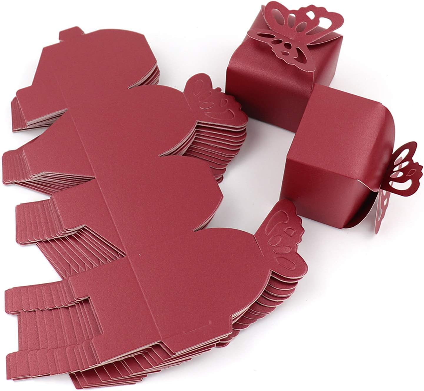 Kslong Red Gift Box Butterfly Wedding Favors