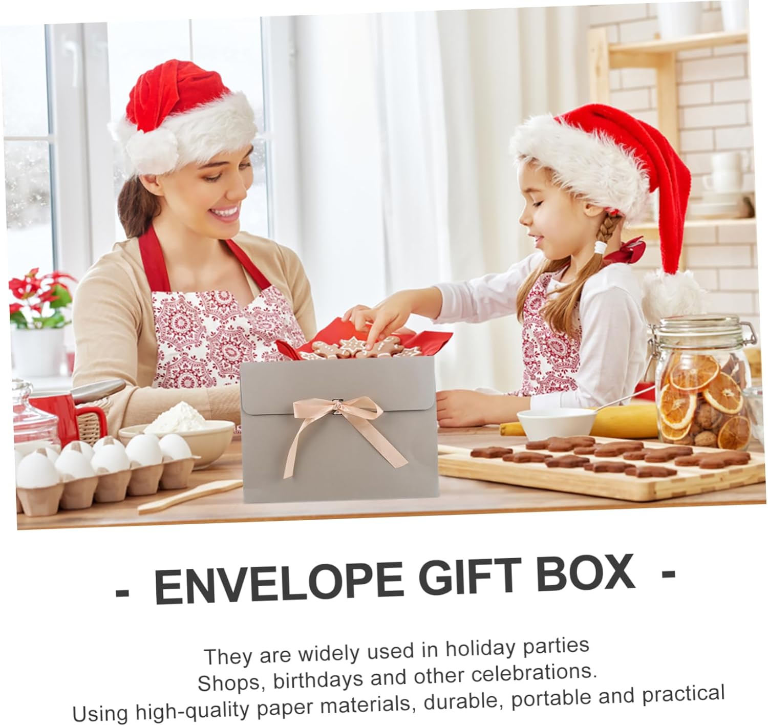 SEWOART 6pcs Bow Knot Gift Boxes for Parties and Celebrations